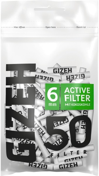 Gizeh Black Active Filter Kokoskohle (50)