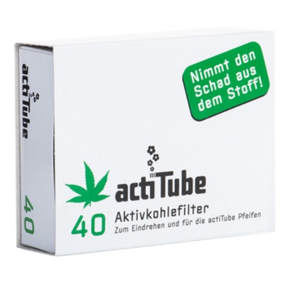 actiTube Aktivkohlefilter - 9mm (40Stk.)