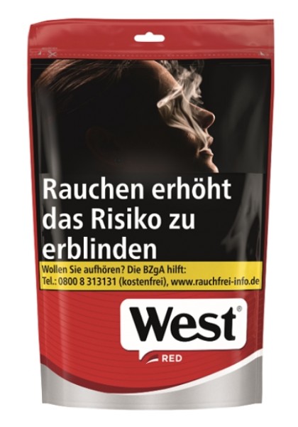 West Red Volumentabak Zip Bag L