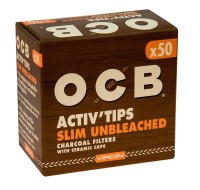 OCB ActivTips Slim (7mm) Unbleached