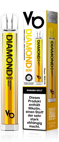 Diamond Einweg E-Zigarette - Banana Split (2ml - 600 Züge)