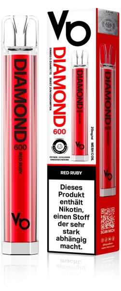 Diamond Einweg E-Zigarette - Red Ruby (2ml - 600 Züge)