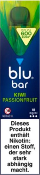 blu bar Einweg E-Zigarette - Kiwi Passionfruit (2ml - 600 Züge)