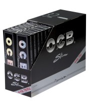 OCB Black Premium Long Slim + Tips