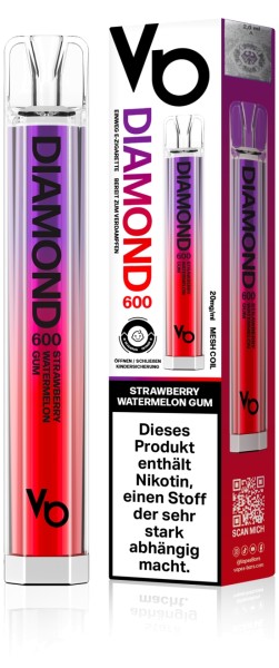 Diamond Einweg E-Zigarette - Strawberry Watermelon Gum (2ml - 600 Züge)
