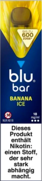 blu bar Einweg E-Zigarette - Banana Ice (2ml - 600 Züge)