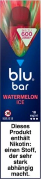 blu bar Einweg E-Zigarette - Watermelon Ice (2ml - 600 Züge)