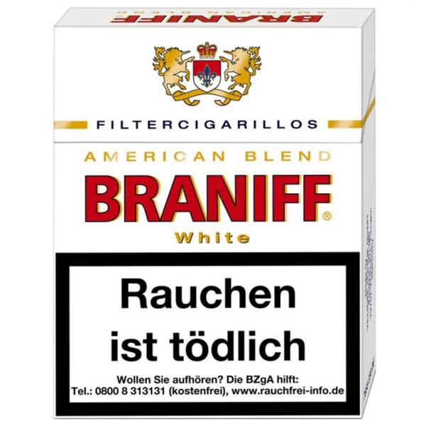 Braniff White XL Naturdeckblatt Zigarillos